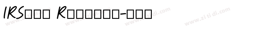 IRSina Regular字体转换